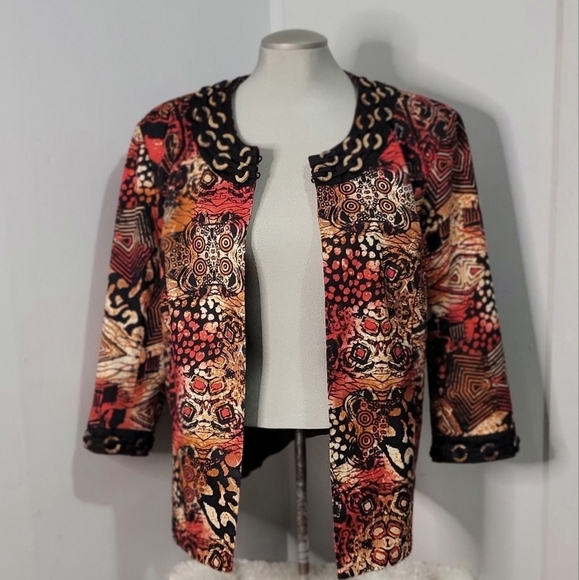 ❤️Kerry Brooke Abstract Womans Blazer - Picture 2 of 9